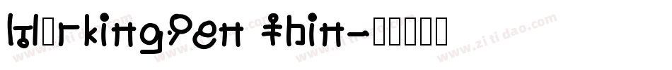 MarkingPen Thin字体转换